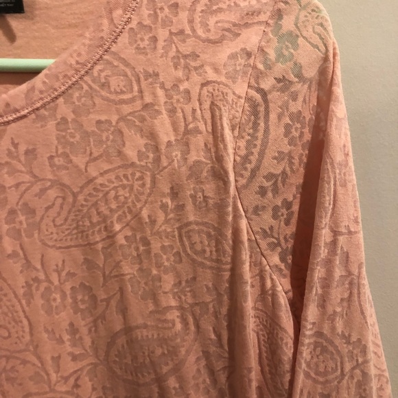 Lauren Ralph Lauren Lace Pink Orange Long Sleeve - Picture 3 of 6